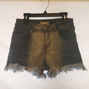 Altar'd State 2 tone jean shorts
